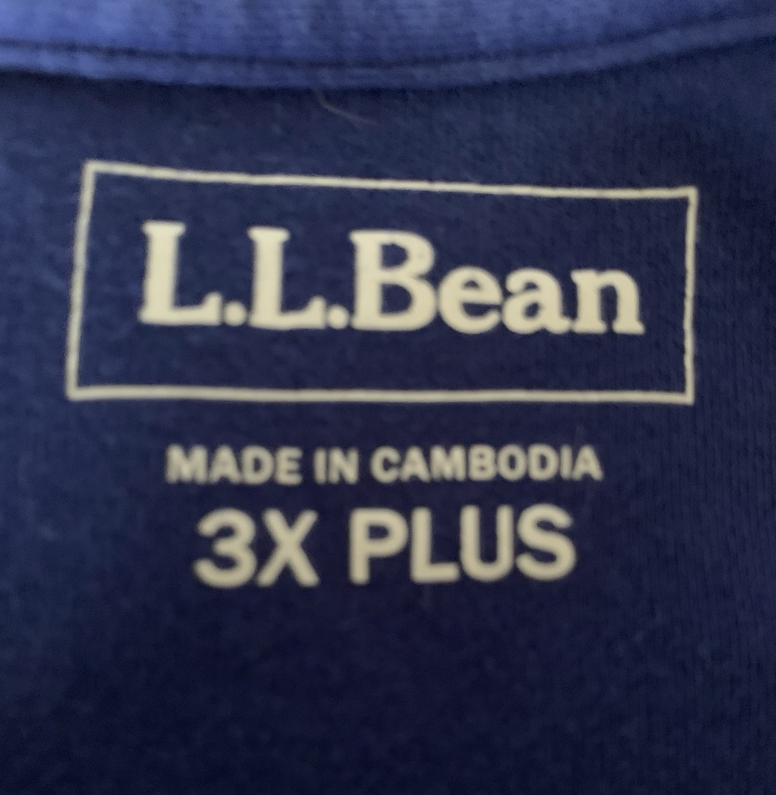 L.L.Bean Men’s Big & Tall 3X Plus Blue Solid Crew Neck Short Sleeve T-Shirt gallery