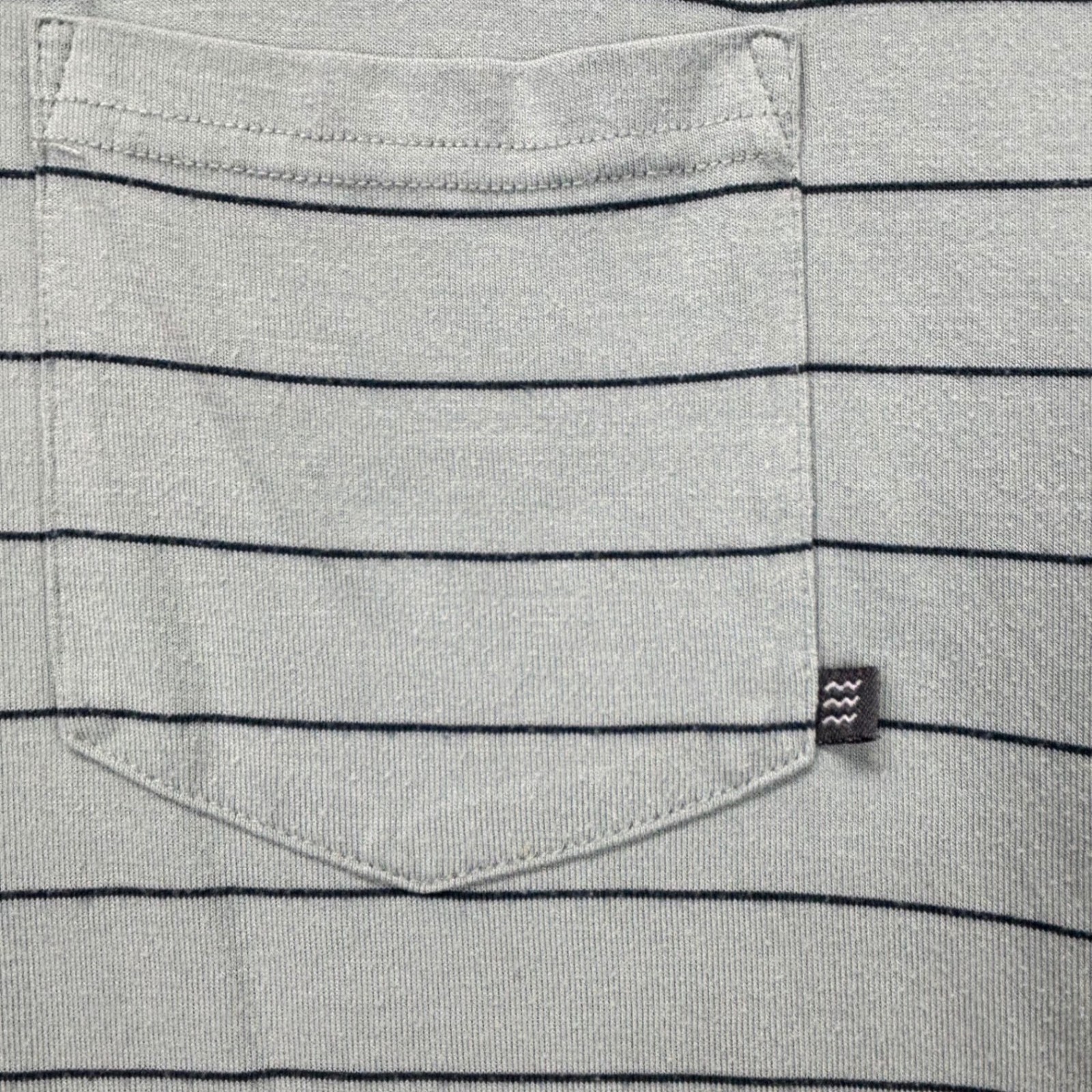 Free Fly T-Shirt Mens XL Stripe Pocket Short Sleeve Bamboo Sage Green Crewneck gallery