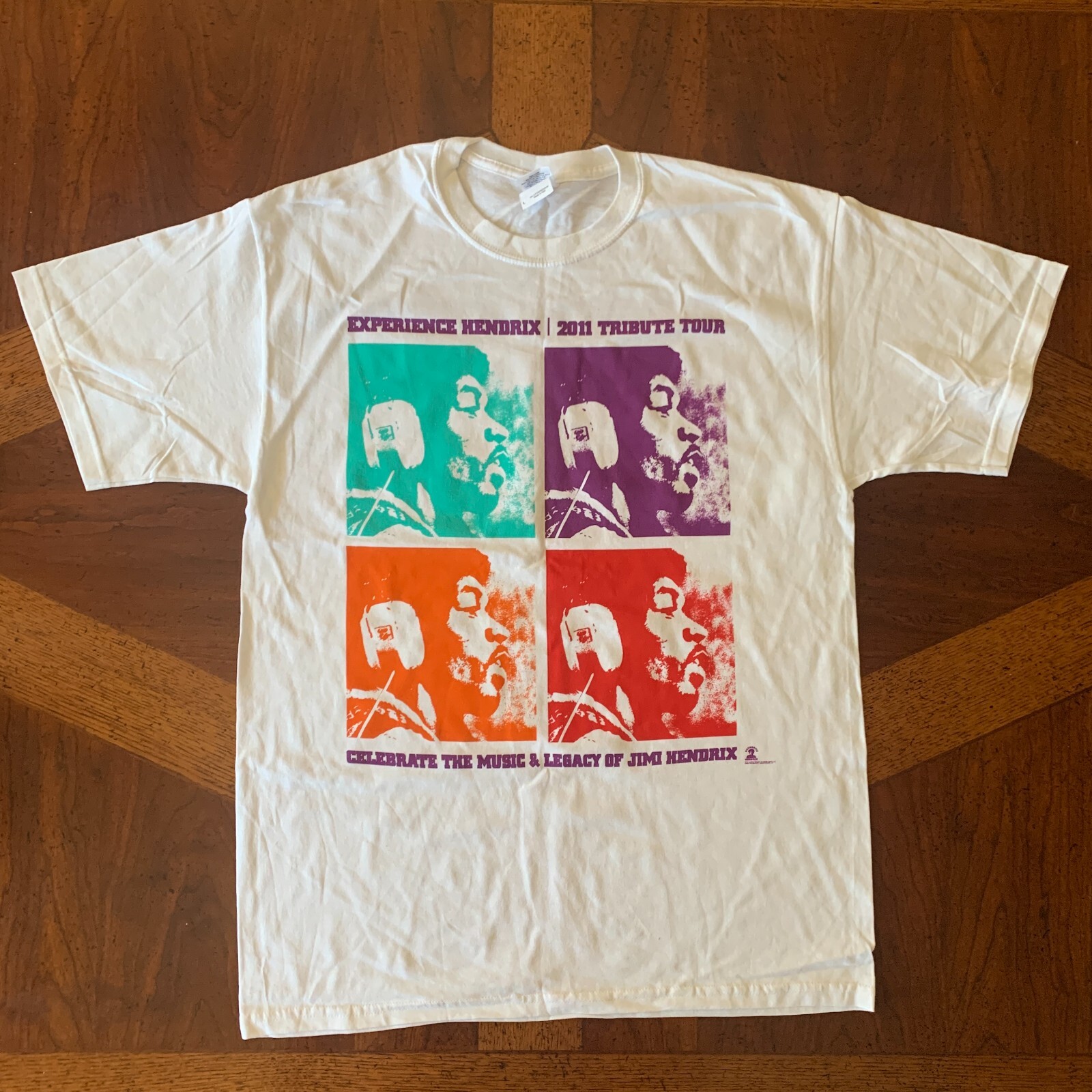 Jimi Hendrix Experience Shirt Adult Men's Large 2011 Tribute Tour Deadstock New gallery
