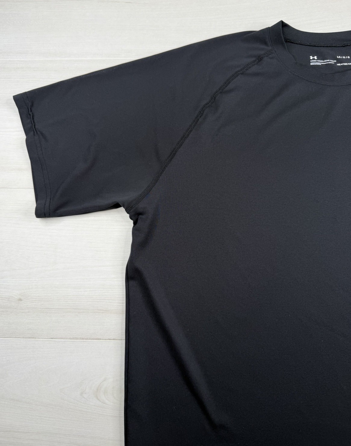 Under Armor Tactical Shirt Short Sleeve Black Loose HeatGear Wicking Mens L gallery