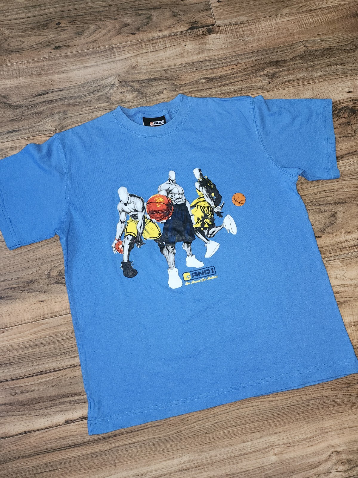 Men’s Medium / Kids XL- 14-16 Vintage And1 Baller T Shirt Tee Basketball gallery
