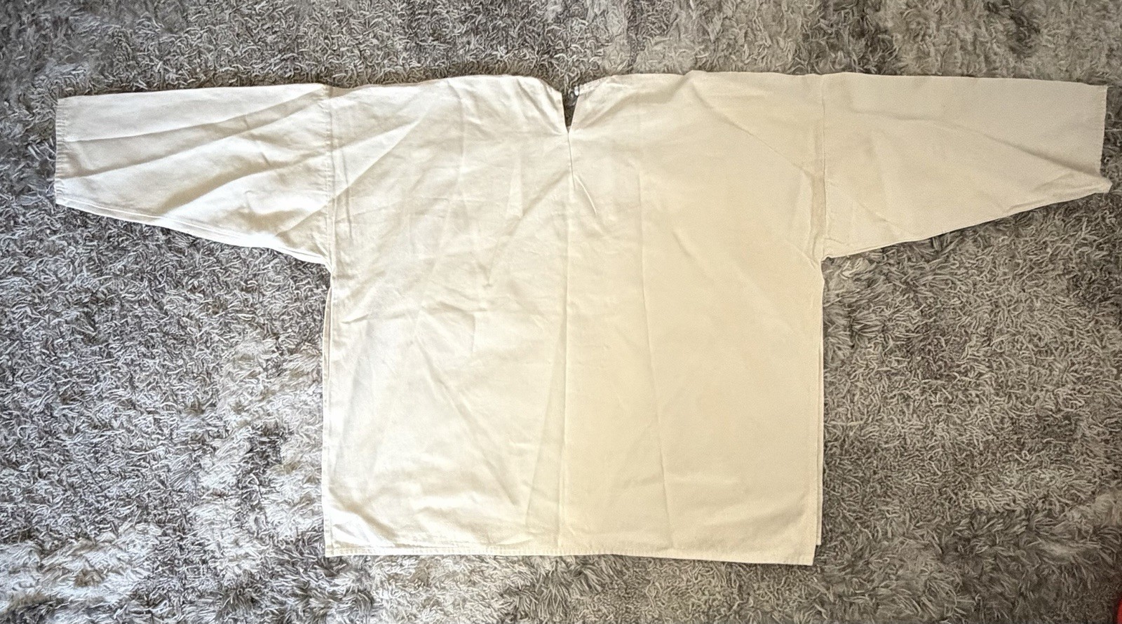 Los Angeles Apparel Kanye West Sunday Service Pastor Tee Poncho Sample in Cream gallery