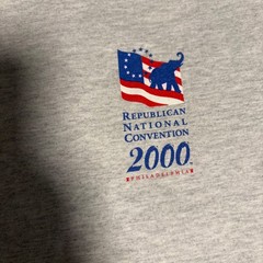Republican National Convention 2000 T Shirt Gray USA Made All Sport Mens XL