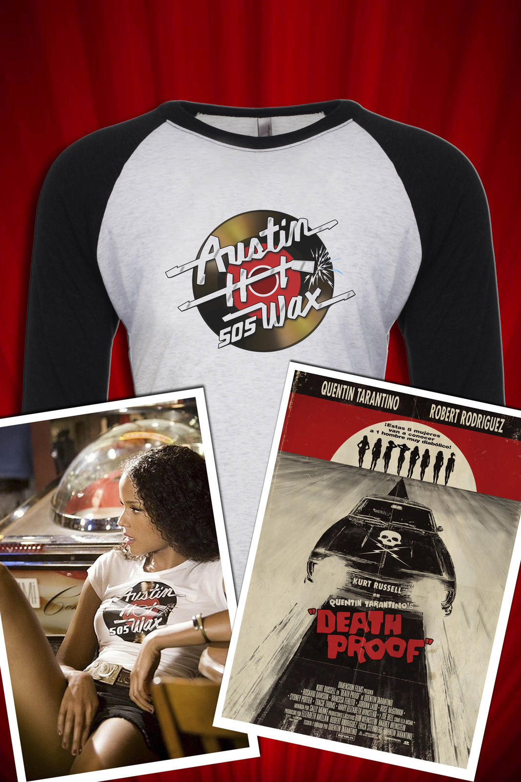 Austin Hot Wax Tarantino Death Proof Vintage Tee T-SHIRT FREE SHIP USA gallery