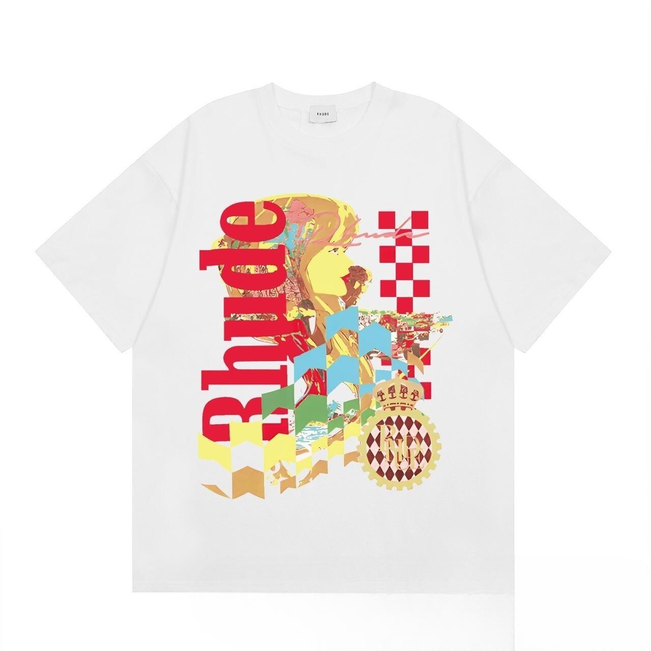 43STYLE RHUDE Men High Quality Leisure Cotton Short Sleeve Polo T-Shirt S-2XL gallery