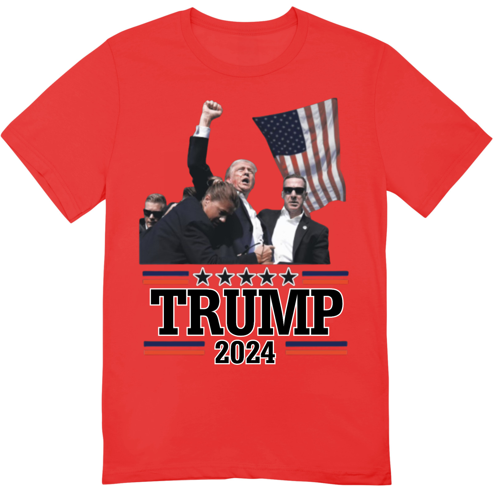 President Donald Trump Rally Shooting Shirt USA MAGA Fist Pump Fight TRUMP 2024 gallery