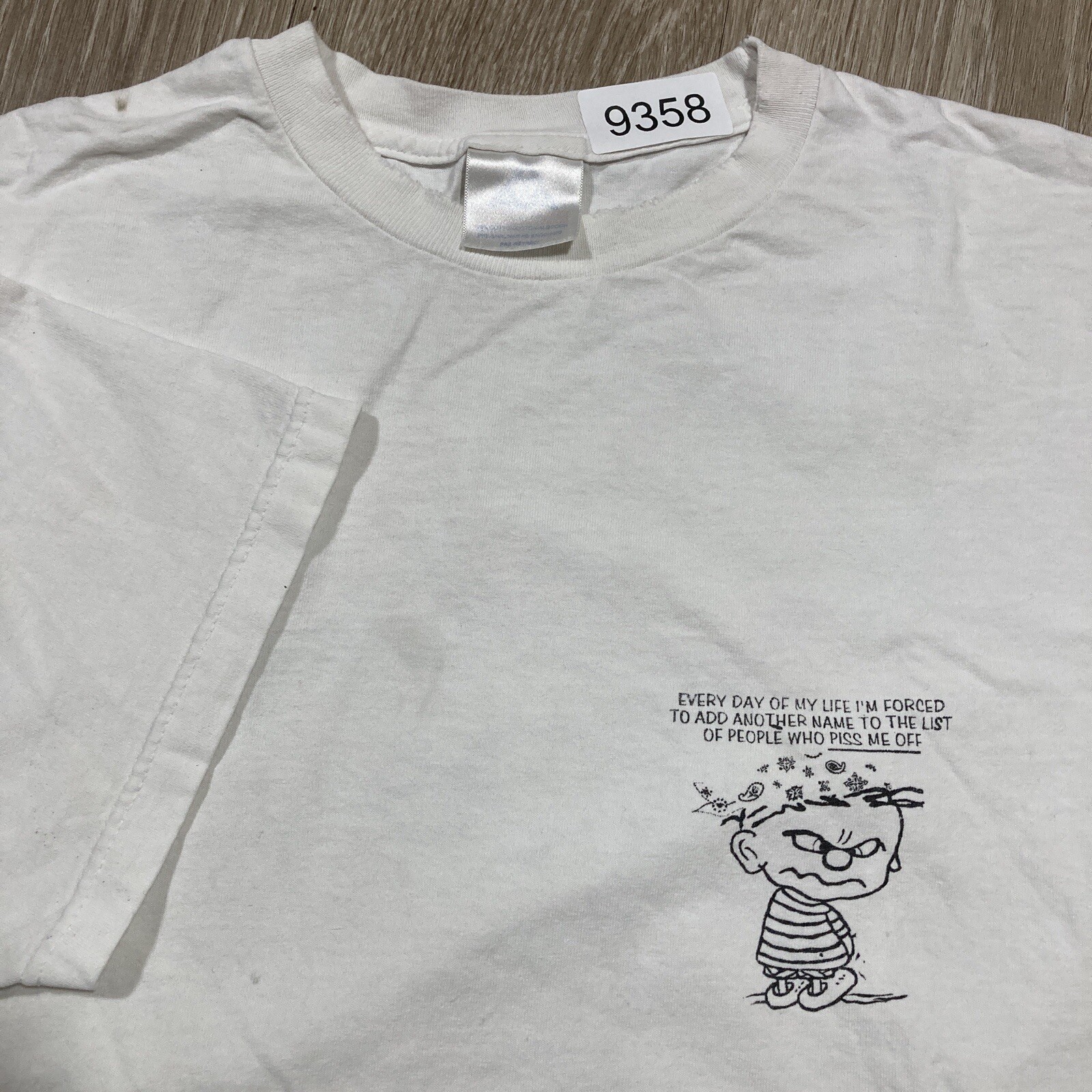 Calvin Shirt L 90s 00s Y2k Distressed People PMO Funny Parody Crude Humor Tee gallery