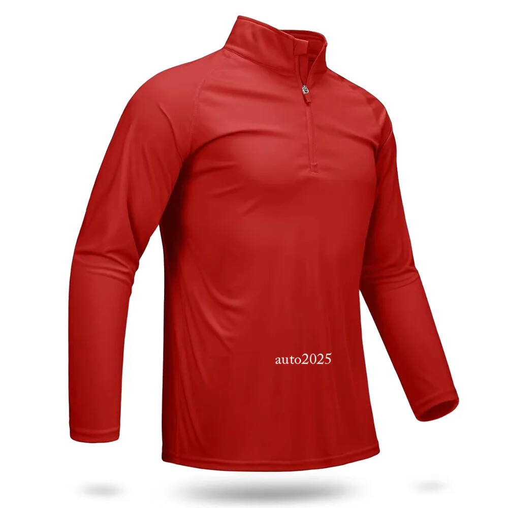 T-shirts Men's 1/4 Long Sleeve T Shirts Fishing Hiking Tee Shirts Pullover Tops gallery
