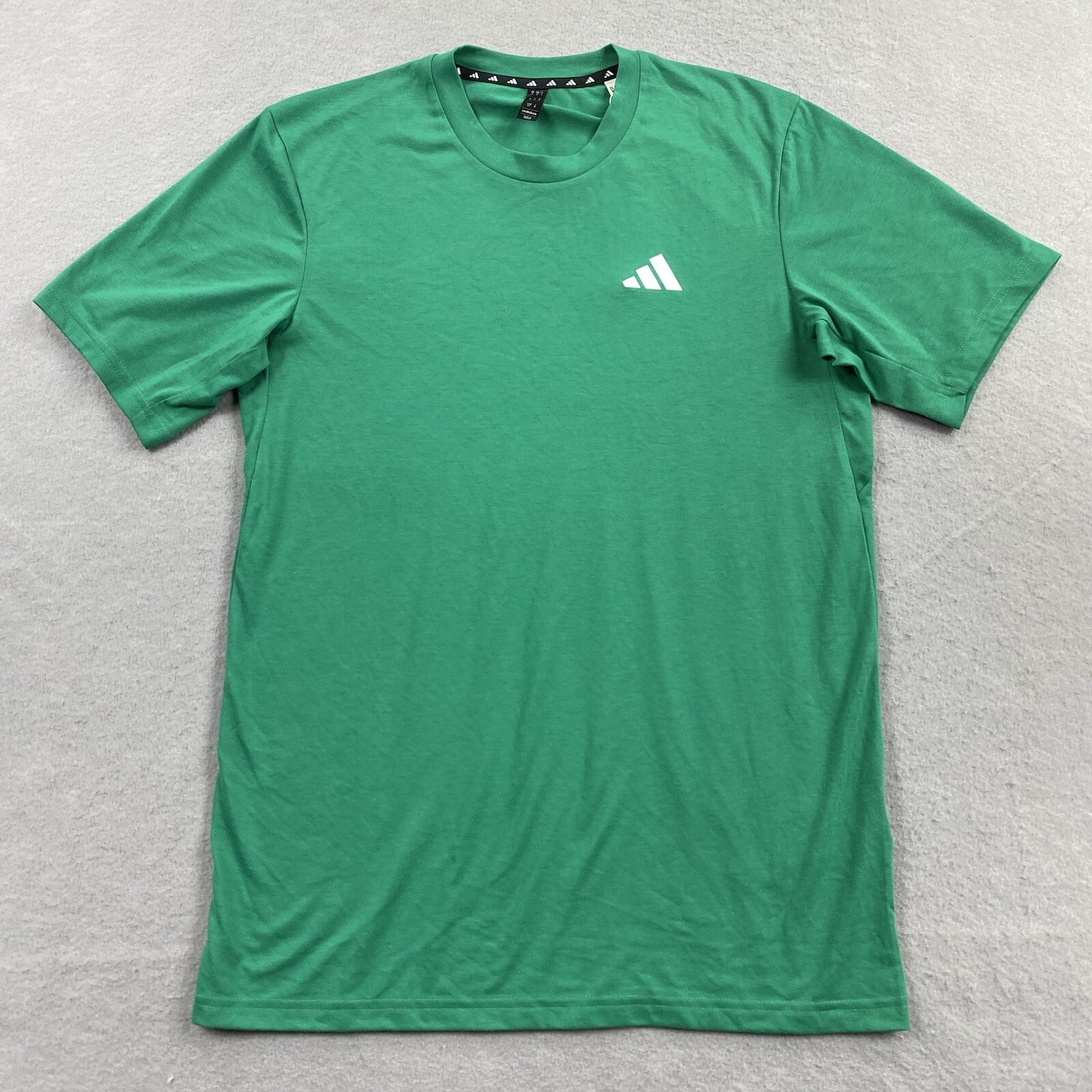 Adidas Shirt Mens Small Green Train Essentials Feel Ready Tee Short Sleeve