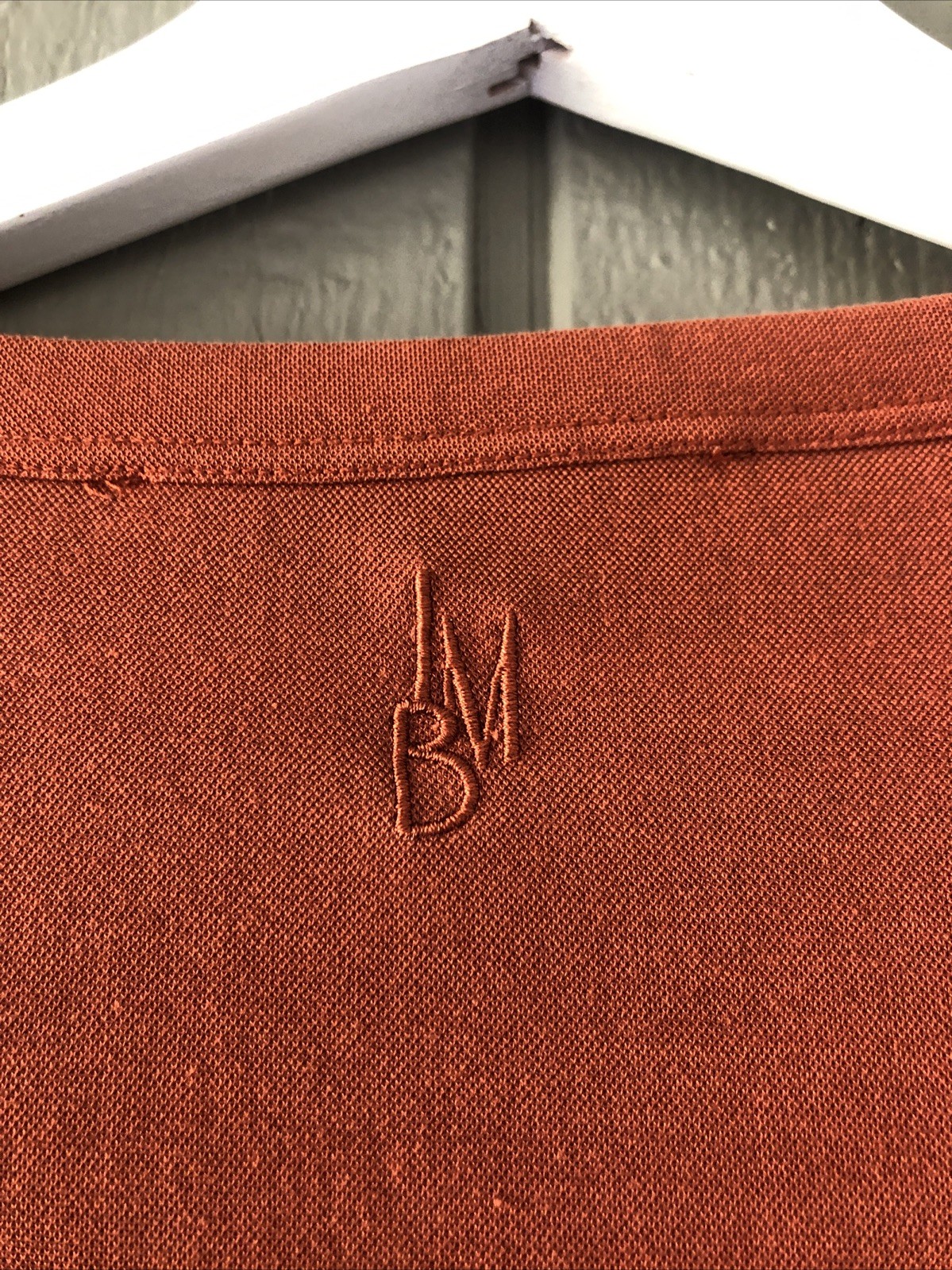 I'm Brian Mens T Shirt Rust Orange Made in Italy 55% Rayon Tee Size XL Quality!! gallery