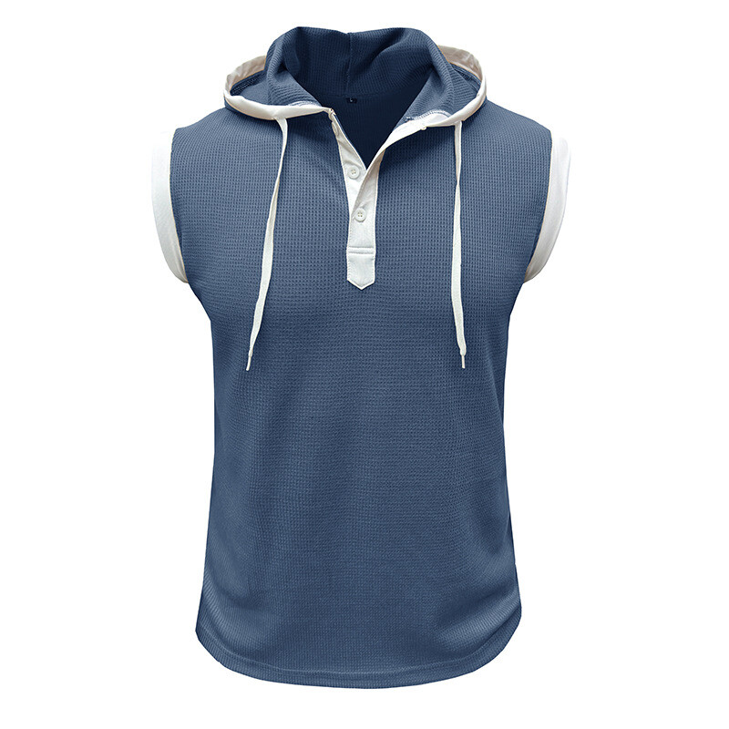 Mens Outdoor Summer Sleeveless Vest Leisure Fitness Loose Mens Vest gallery