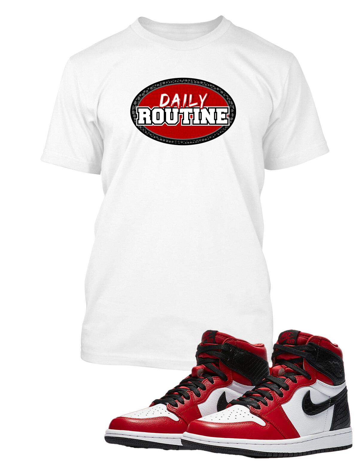 Sneaker Motivational T Daily Routine Tee Shirt J1 Snake Big Tall Small Graphic gallery
