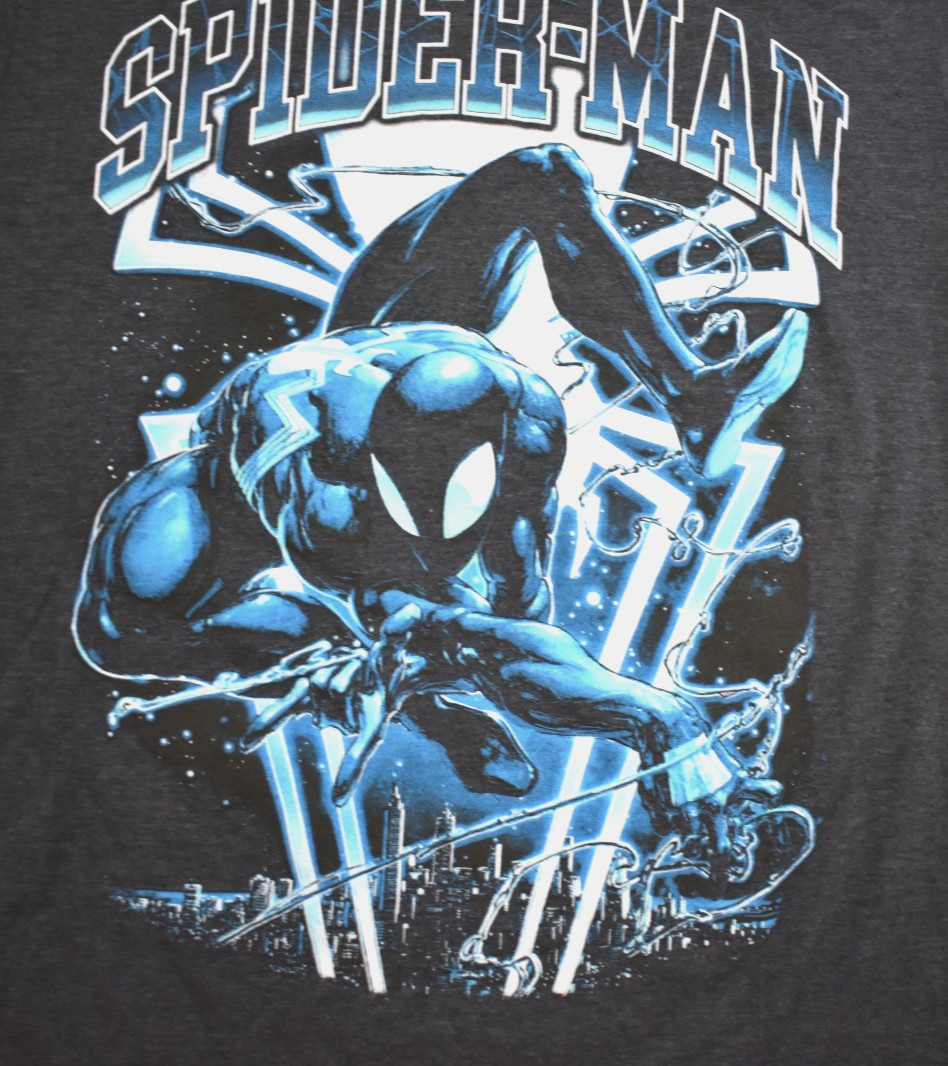 Marvel Mens Spider-Man (Front) Venom (Back) Charcoal Heather Shirt New S, M, L gallery
