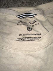 Porter & Ash Performance Tee Men’s Beige Medium Jersey Cotton Elastane T-Shirt