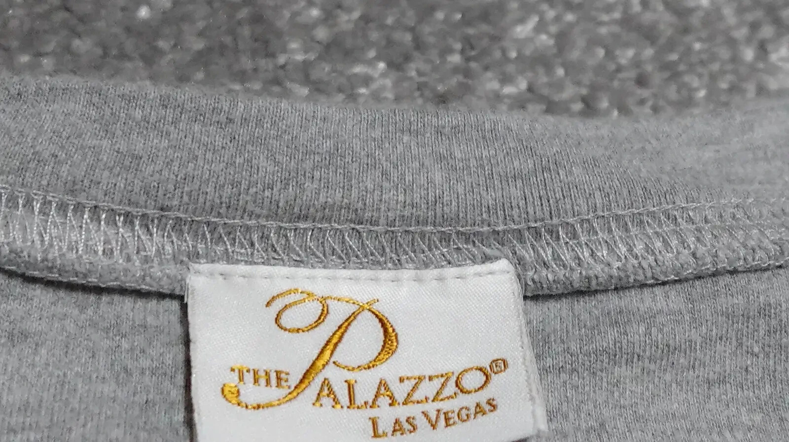 Palazzo Las Vegas T-Shirt Men's Large Gray Short Sleeve Embroidered Logo gallery
