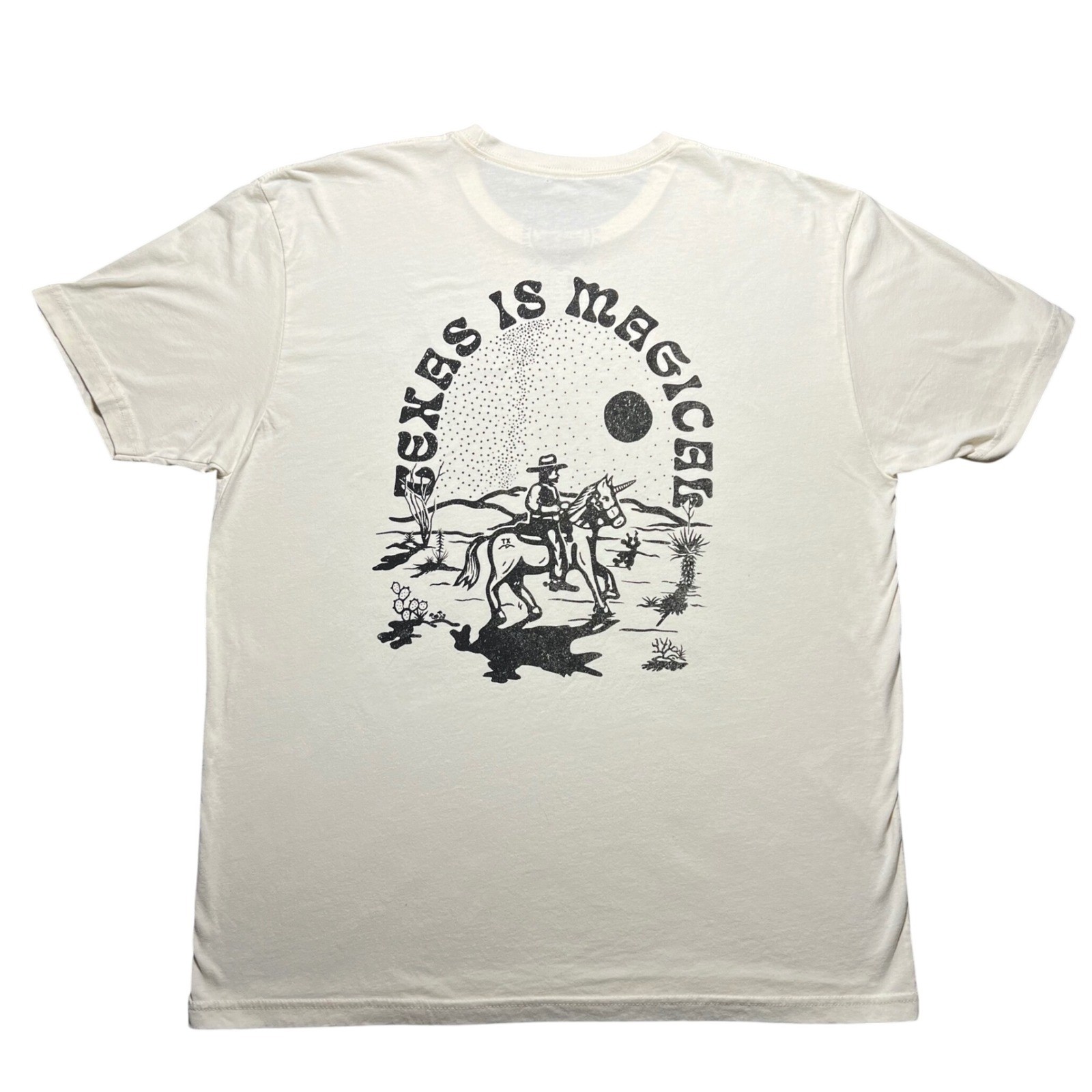 Texas Hill Country Provisions Texas Is Magical Unicorn Mens XL White T Shirt gallery