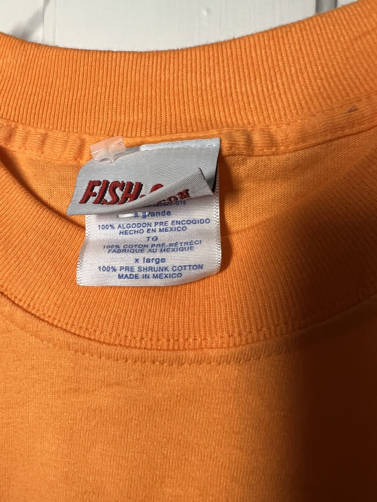 Fish On T Shirt XL Bright Orange Hooked Since ‘72 gallery