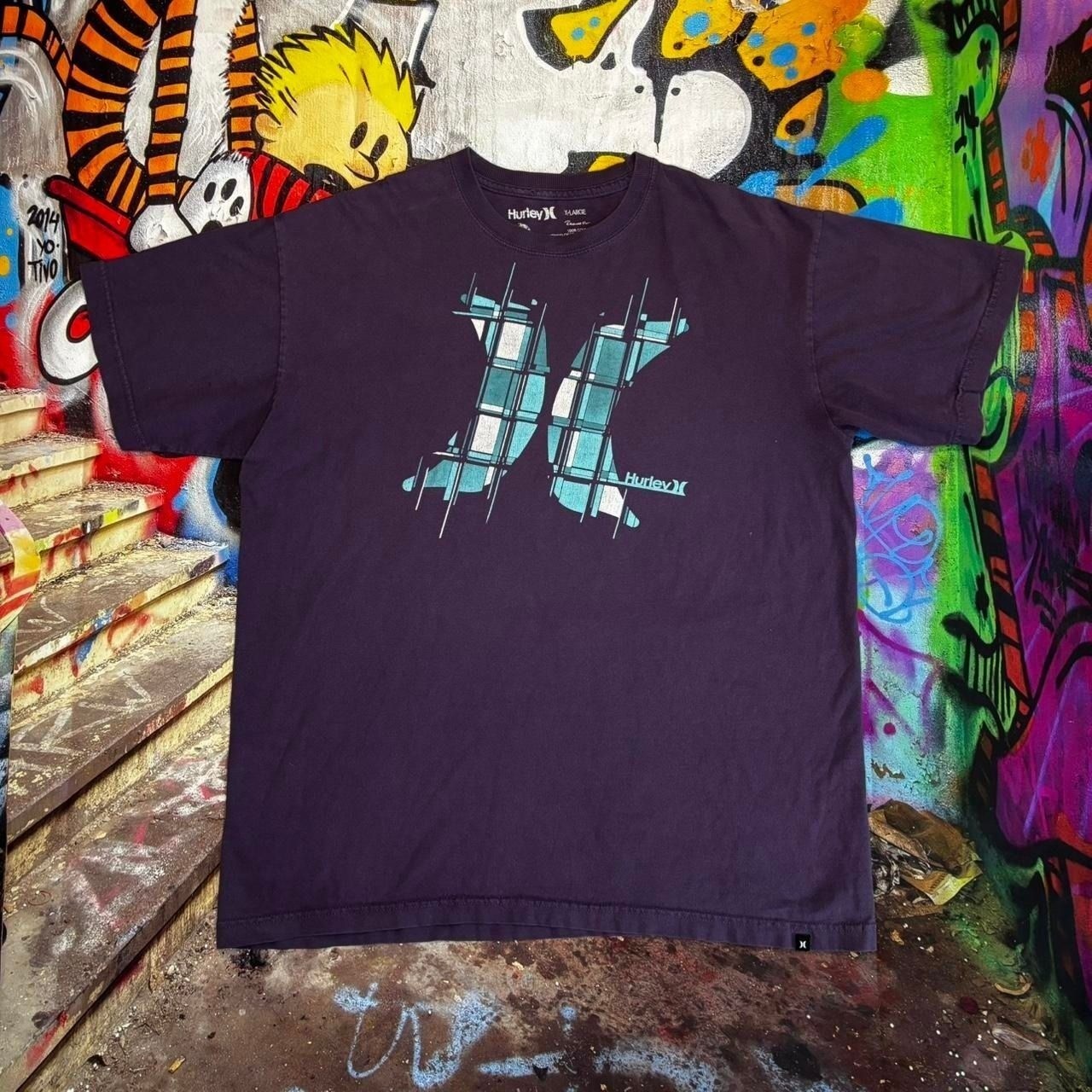 Hurley graphic tee purple gallery