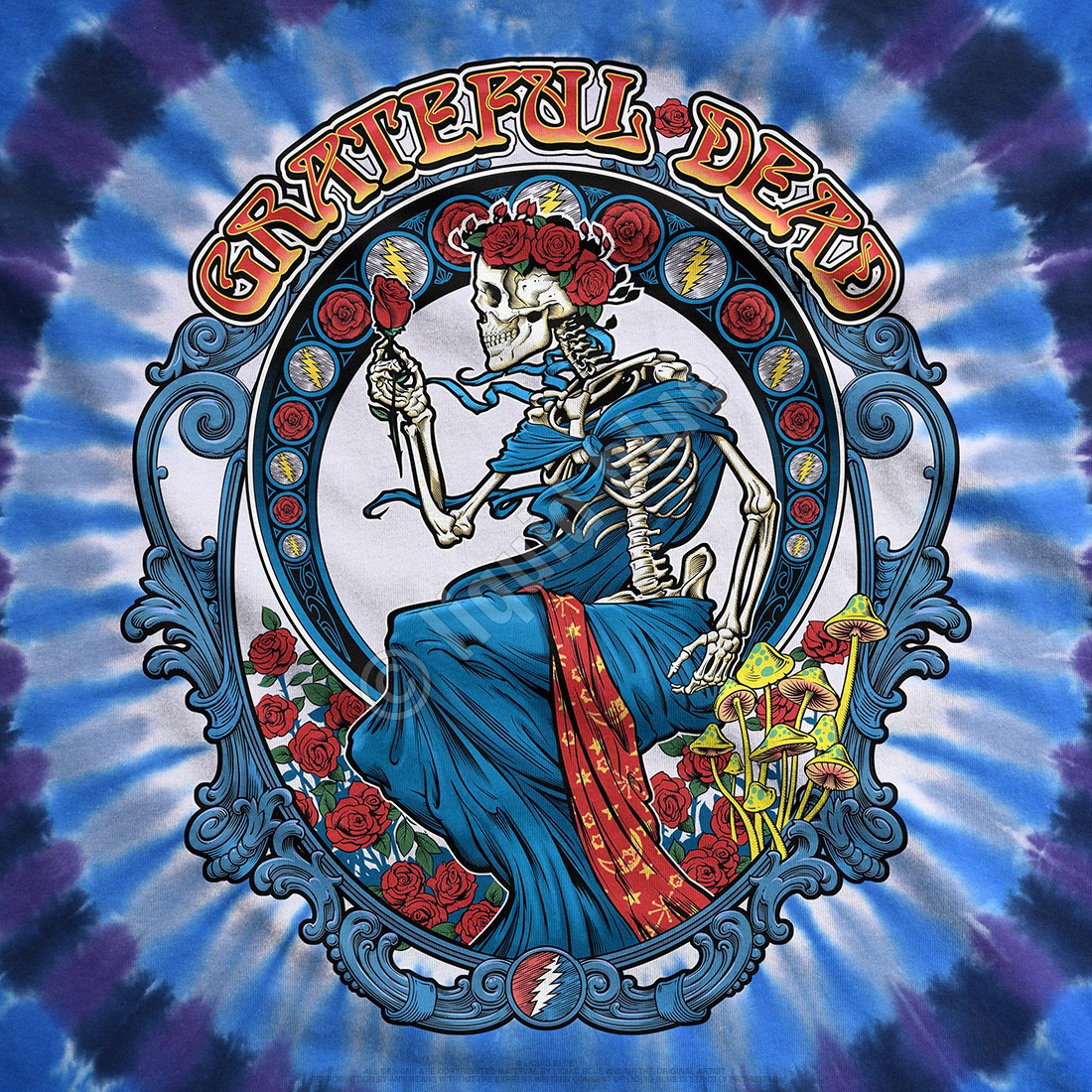 Grateful Dead Vintage Bertha Tie-Dye T-Shirt Liquid Blue gallery