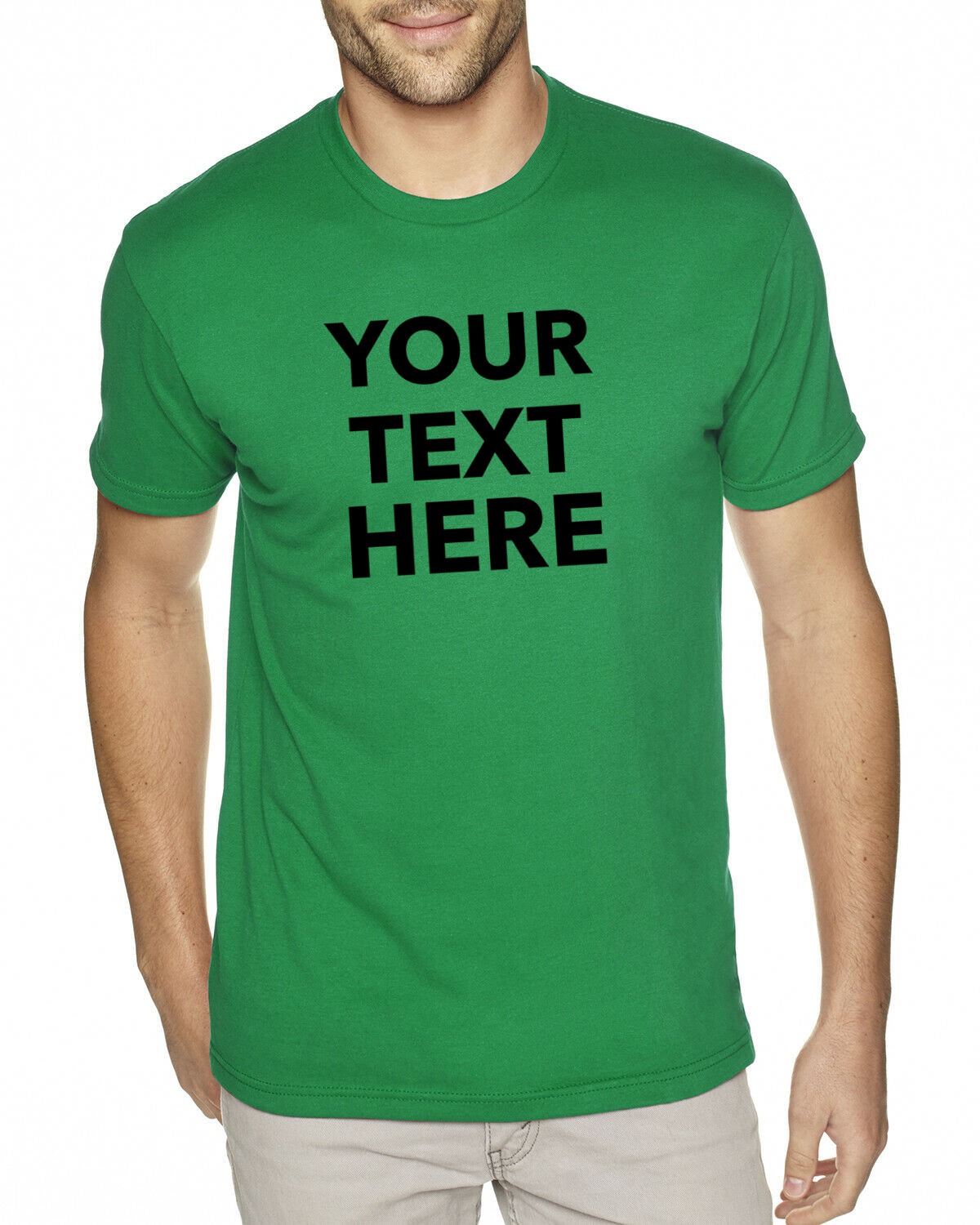 Custom Text, Logo, Design, Next Level - Unisex Cotton T-Shirt - 3600, dad gift gallery