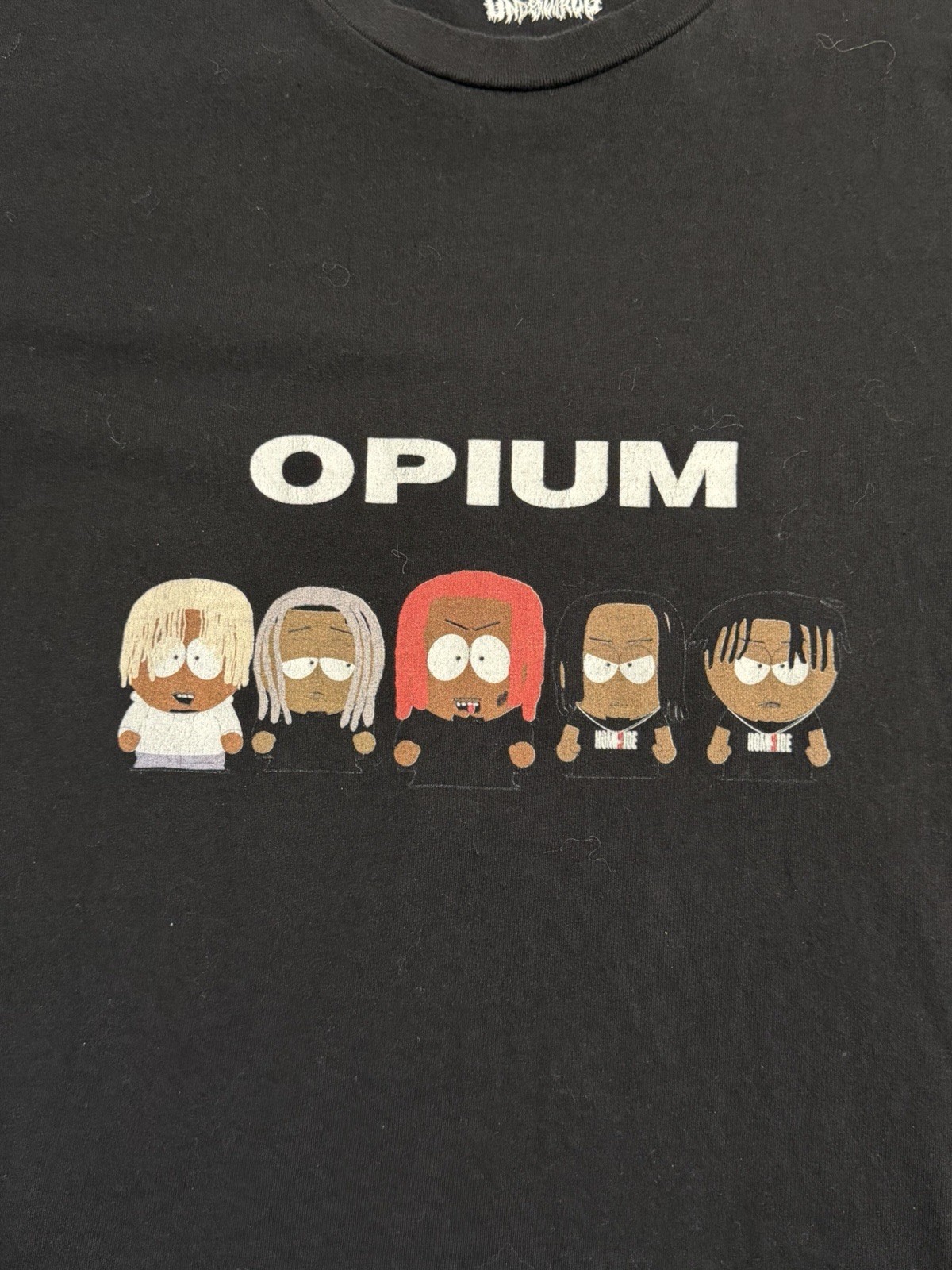 Opium South Park Style Graphic T-Shirt L Black Playboi Carti Ken Carson gallery