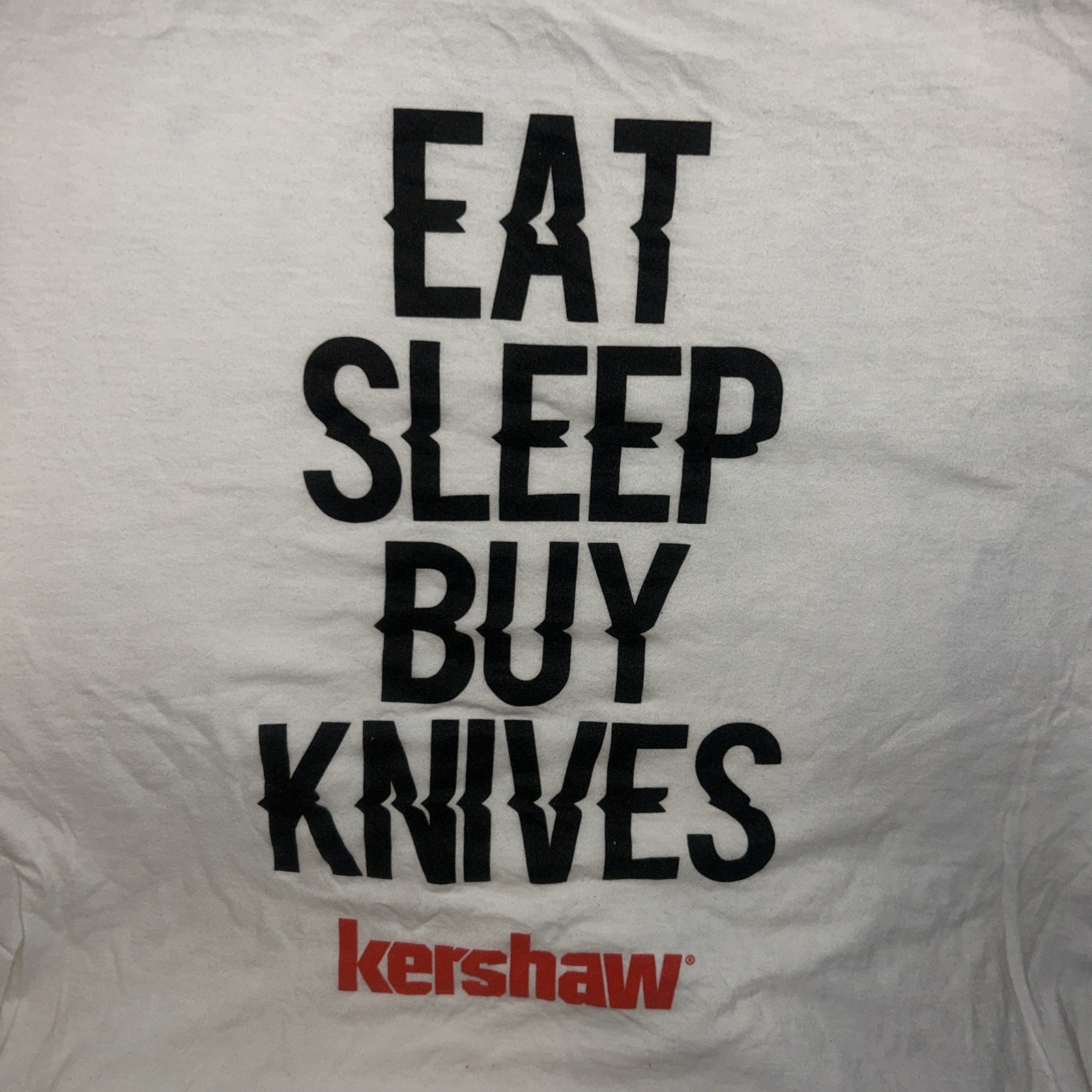 Kershaw Eat Sleep Buy Knives T-Shirt M Semi-Fitted Styling For Comfort Cotton gallery
