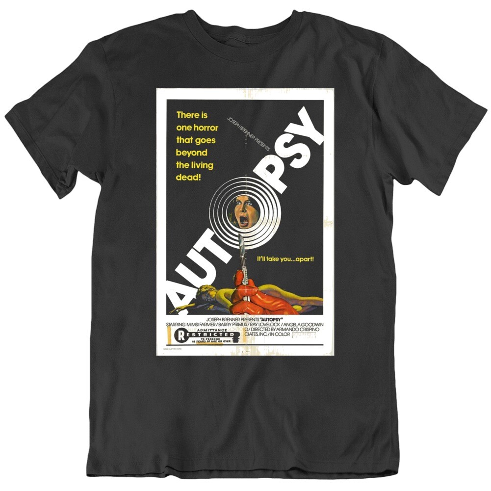Autopsy Horror Retro Movie Poster Fan T Shirt gallery