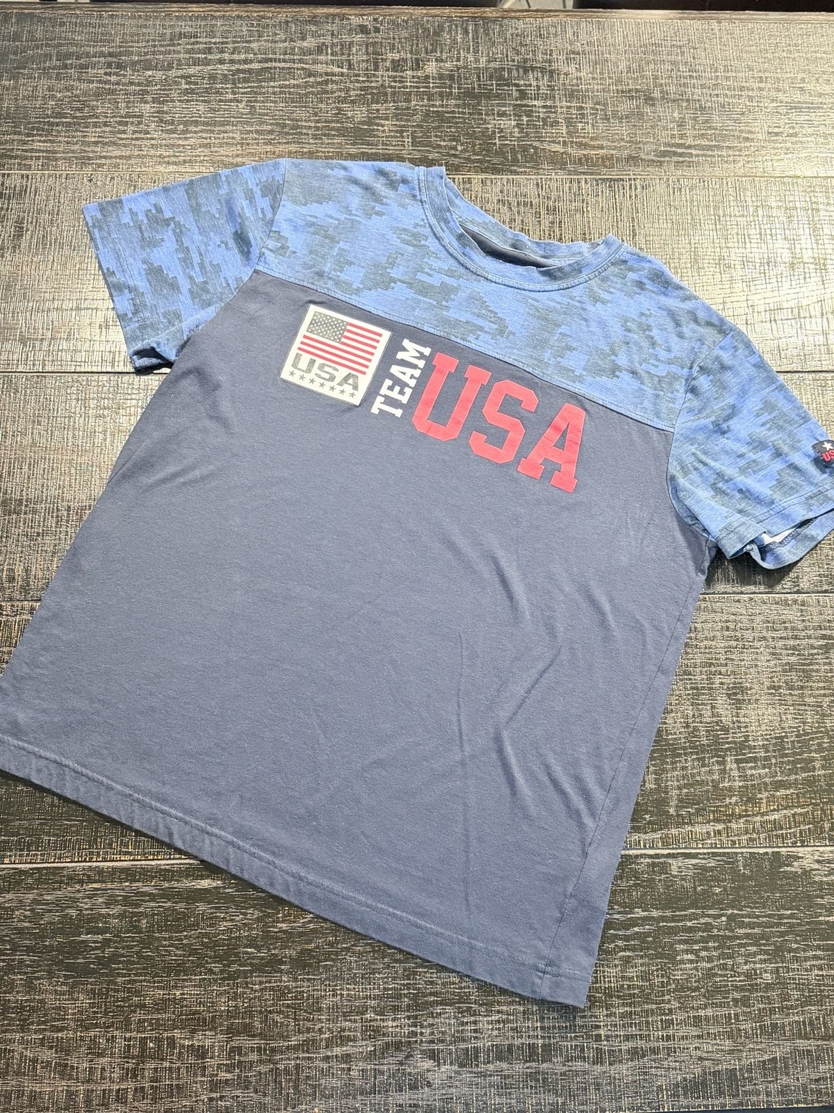 Striker Team USA Blue Camo Panel Graphic T-Shirt gallery