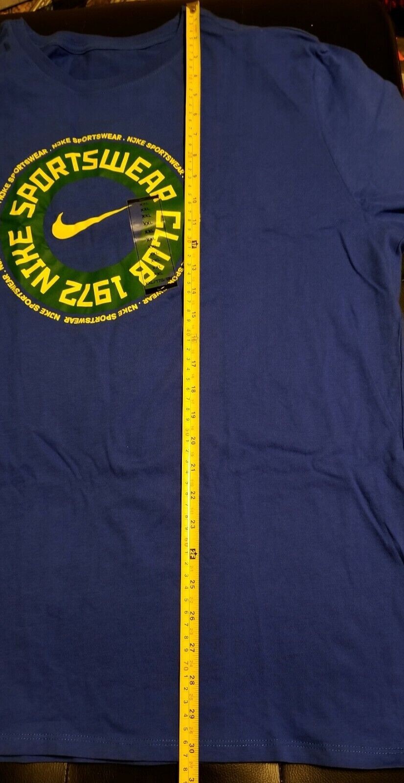 SZ 2XL RARE 🔥🆕 Nike Air Logo "Sportswear" T-Shirt Blue Short Sleeve 911962-480 gallery