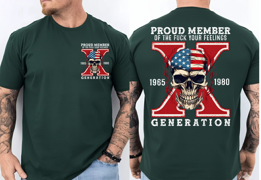 Proud Member of Your Feelings Horror Skull X Generation 2 Side T-Shirt gallery
