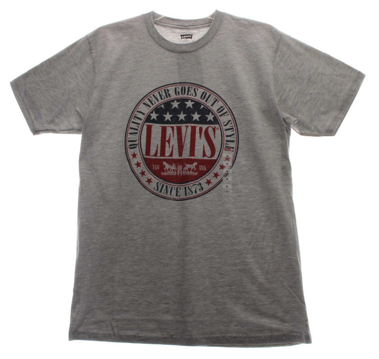 Levi's Men's T-Shirt Relaxed Fit Graphic Grey Size Medium NWT gallery