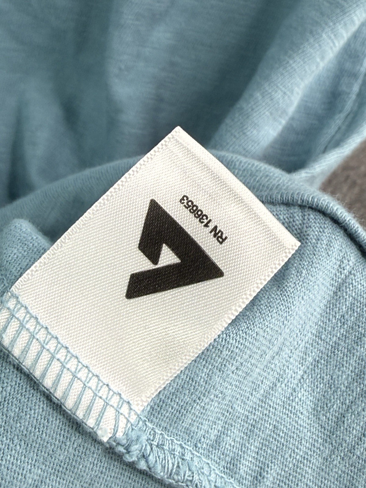 American Giant Adriatic Blue Premium Slub Crew Neck T Shirt Men’s Large USA Made gallery