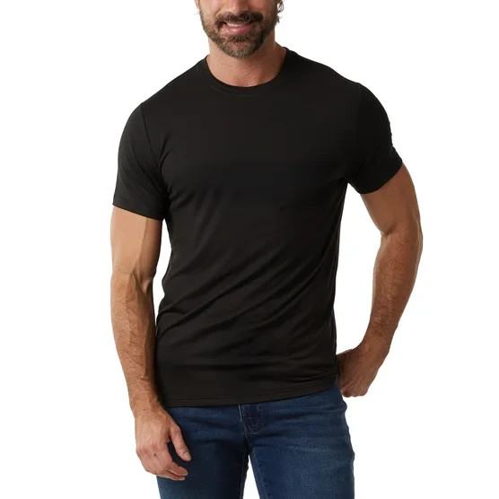 32 Degrees Men’s Cool Crew-Neck T-Shirt 4-Pack * Black/ White S-XL Quick-Dry