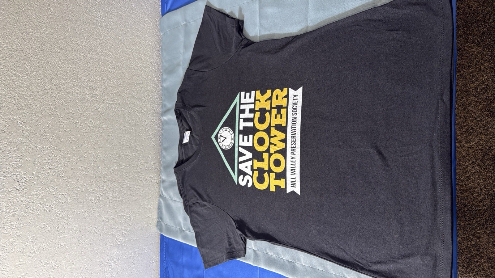 Port & Company Fan Favorite Back to the Future Clock Tower Graphic Tee Black M gallery