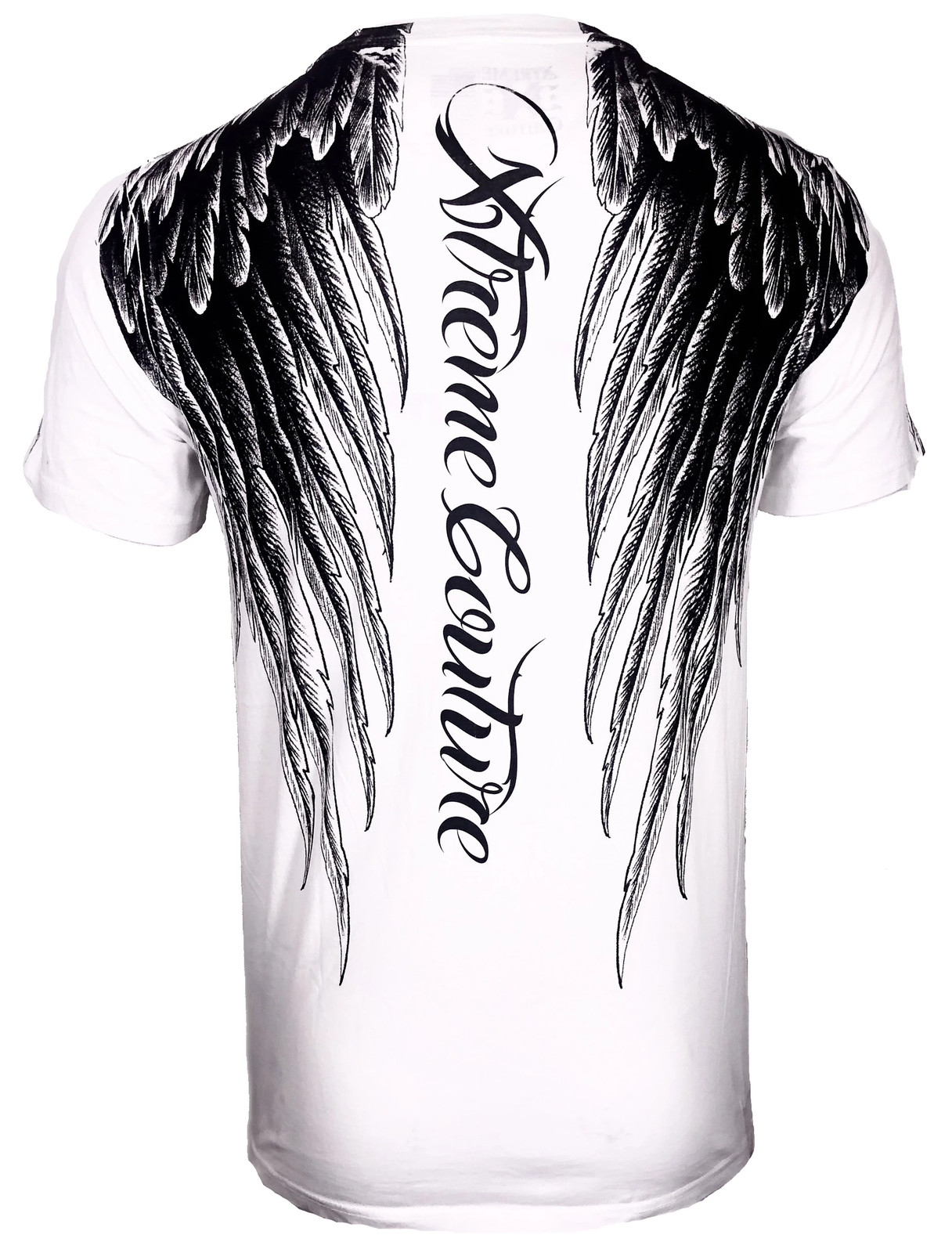 Xtreme Couture Affliction Men's T-Shirt AEROSMITH WHITE Wings Biker Tattoo MMA gallery