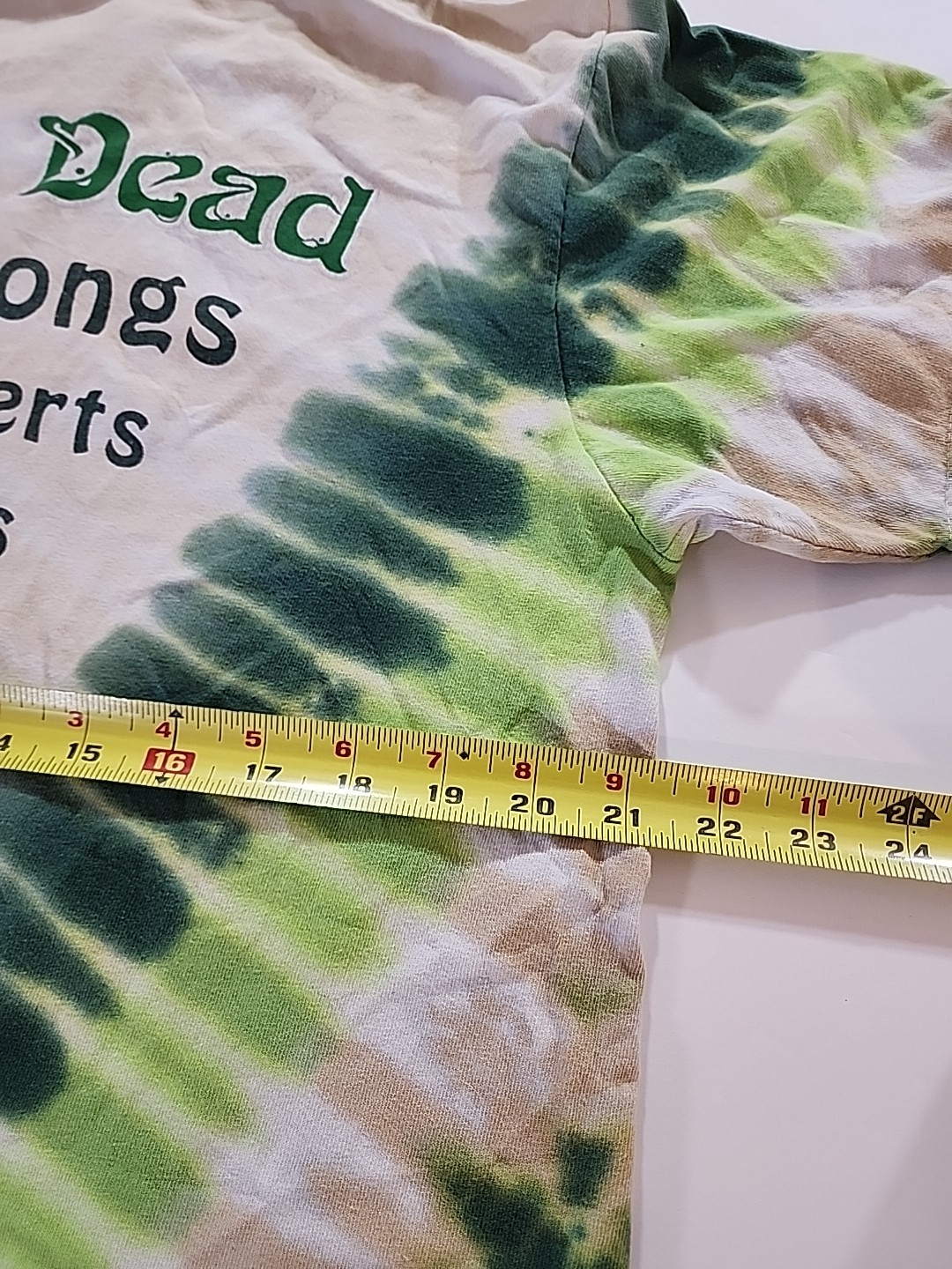 Vintage 1998 Grateful Dead "Countdown" Steal Your Face Tie-Dye T-Shirt Size Lg gallery