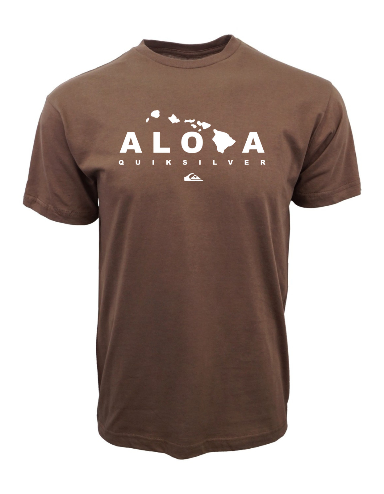 QUIKSILVER ALOHA BROWN GRAPHIC T SHIRT gallery