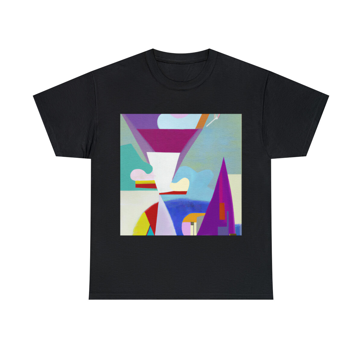 Contemporary Abstract Art T Shirt Unisex Adult Vibrant Bold Modern Expressionism gallery