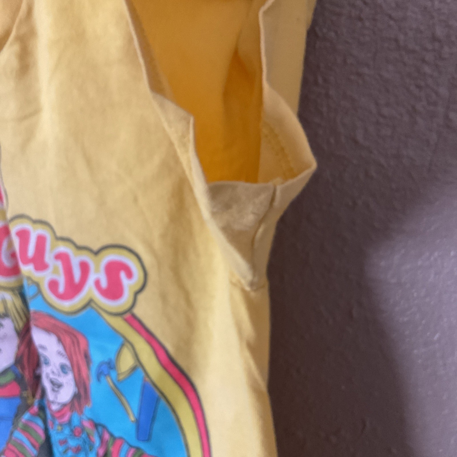 Child's Play Chucky Good Guys Yellow Men T-shirt Size S. Friends Til the End gallery