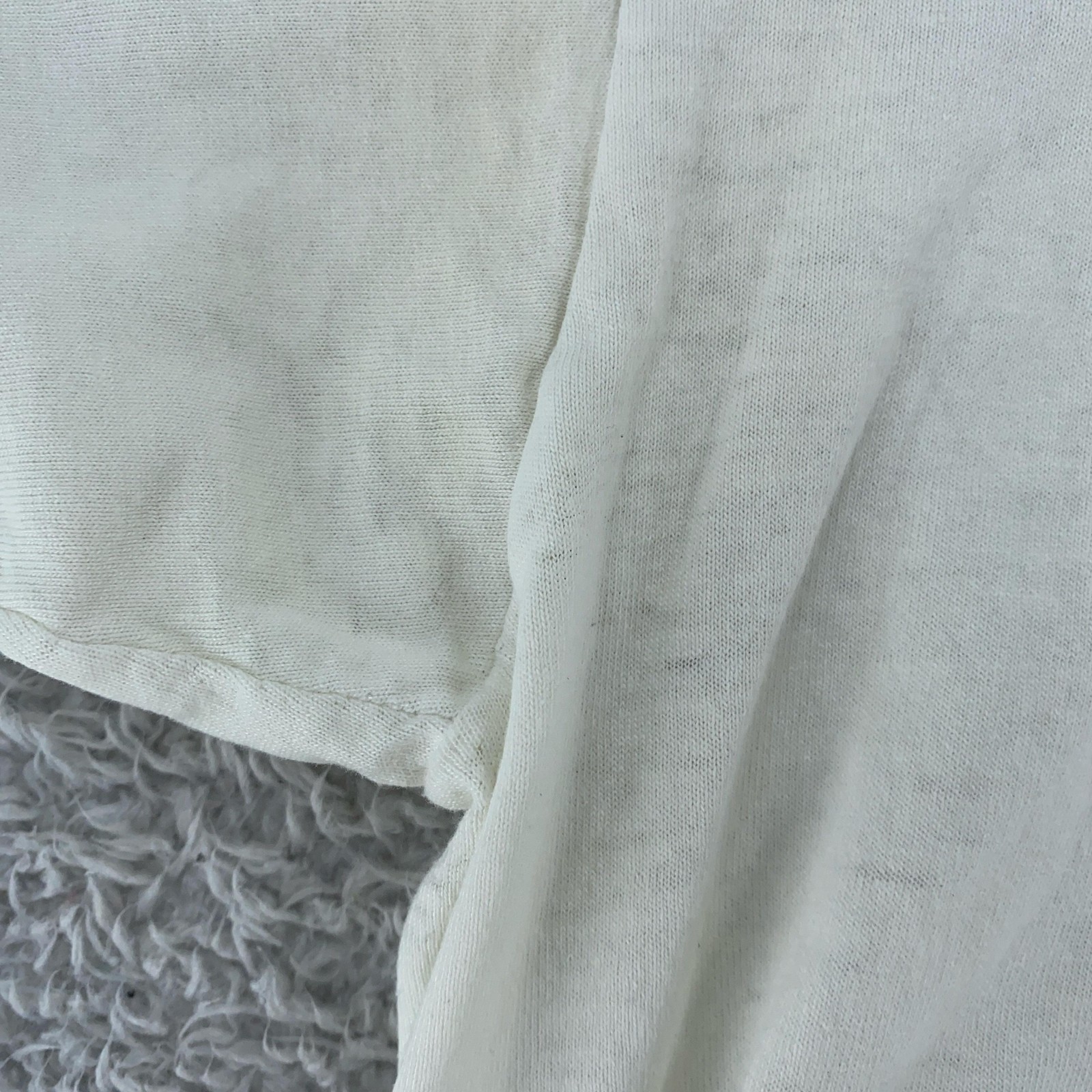 SHEER Distressed Vtg UConn Coed Naked Bus Driving Shirt L Sex Joke Huskies 90s gallery
