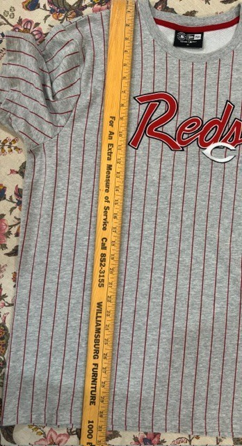 New Era Cincinnati Reds Grey THROWBACK Design Short Sleeve Tshirt Mens XL gallery