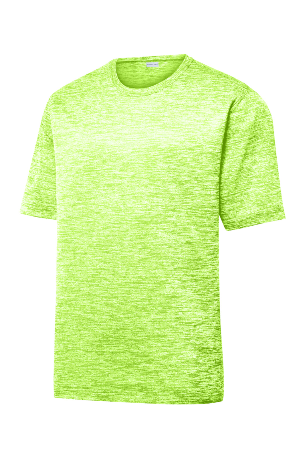 Sport-Tek ST-390 Mens T Shirt Posi Charge Shock Lime Heather Size Medium 38-40” gallery