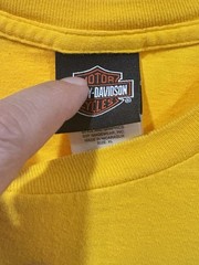 Harley Davidson Motorcycle Tusker India T Shirt Size Yellow XL Bangalore
