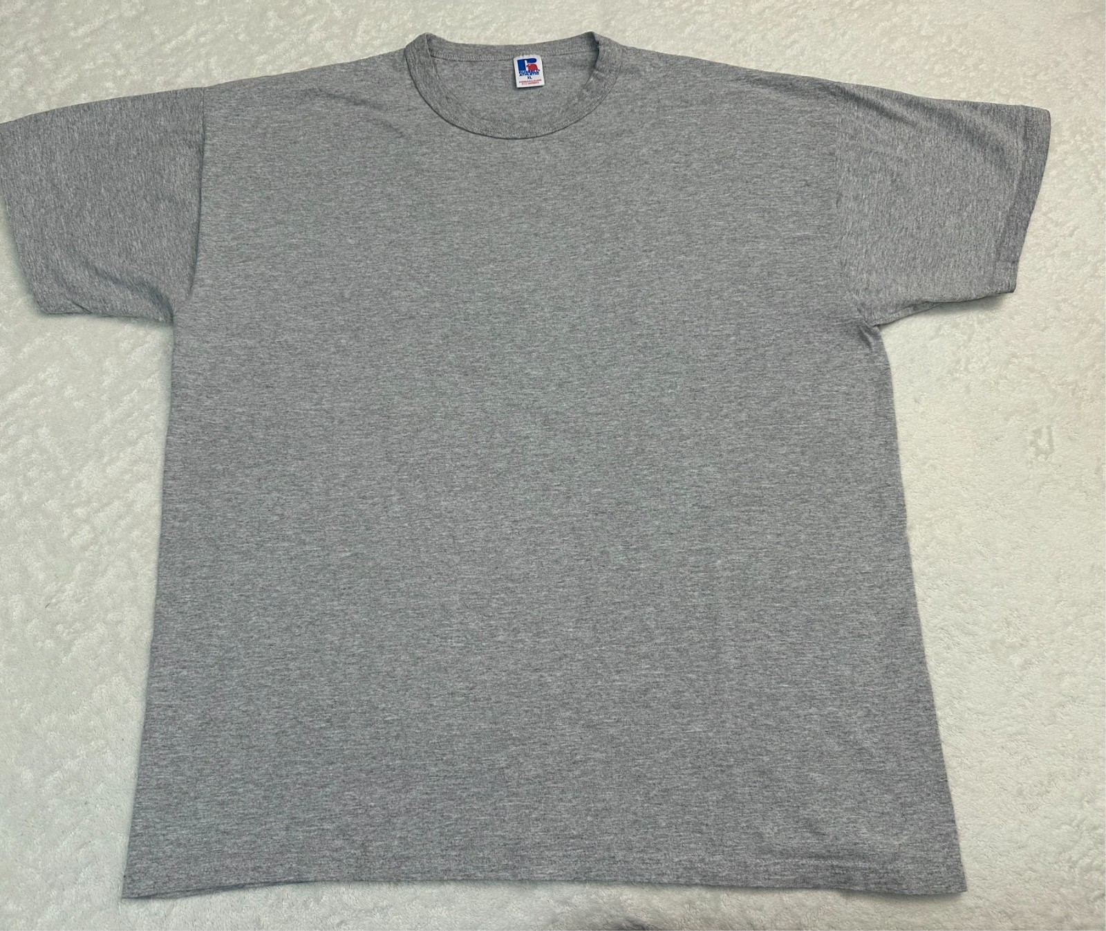 Vintage 1980s 80s 90s 1990s Russell Athletic Blank Basic Heavyweight T-Shirt, XL gallery