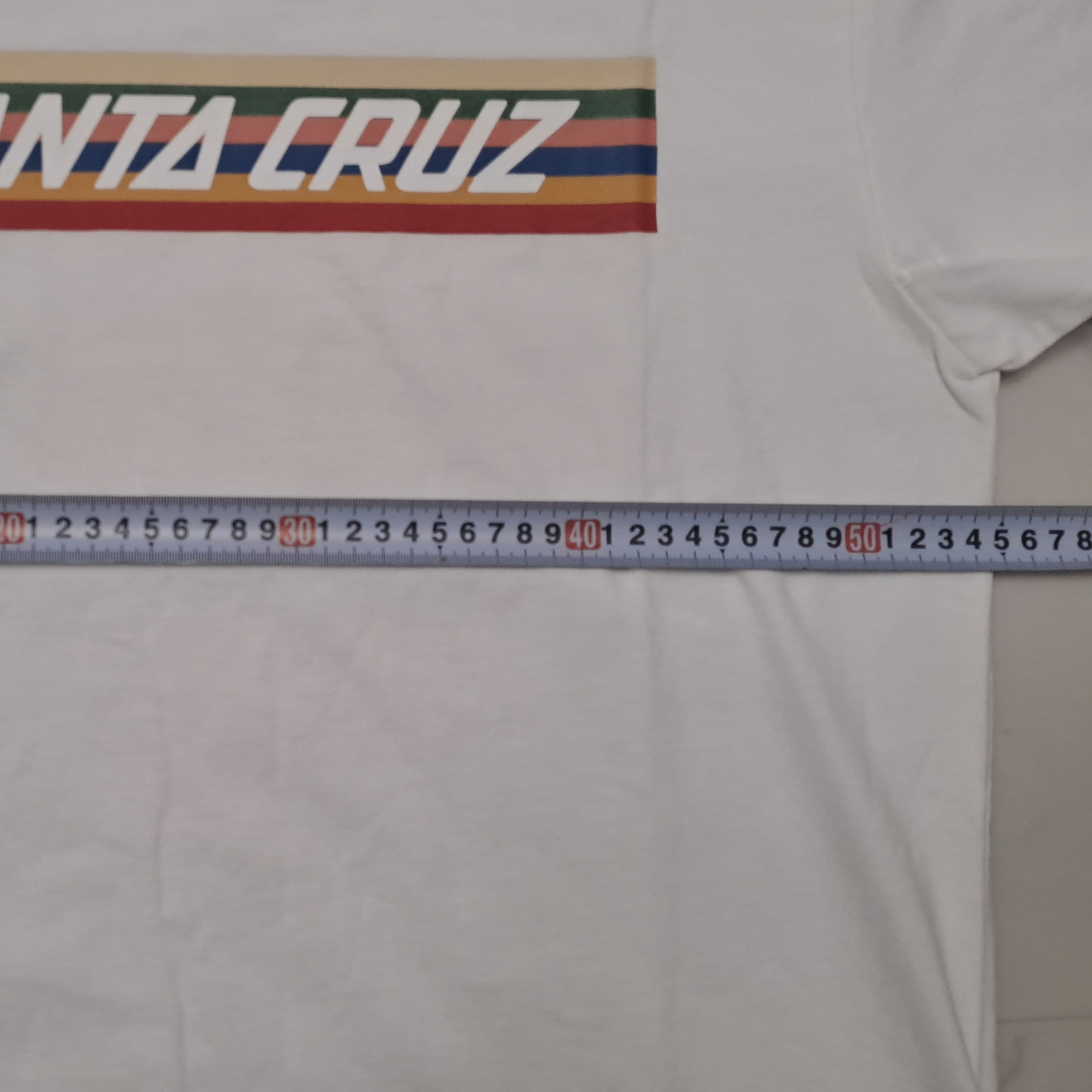Santa Cruz Skateboards T-Shirt Mens M (Asian L) White Bar Logo Brand New NWT gallery
