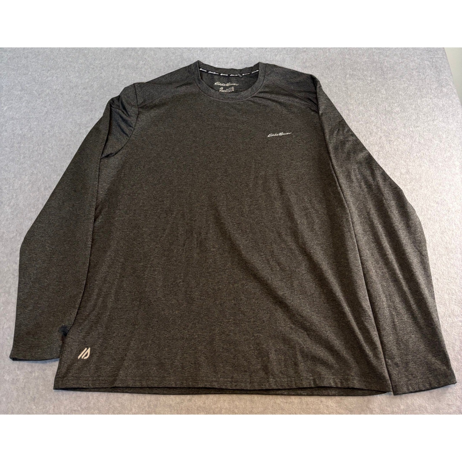 Eddie Bauer Mens XL Gray FreeDry Motion Long Sleeve Performance Outdoor Shirt gallery