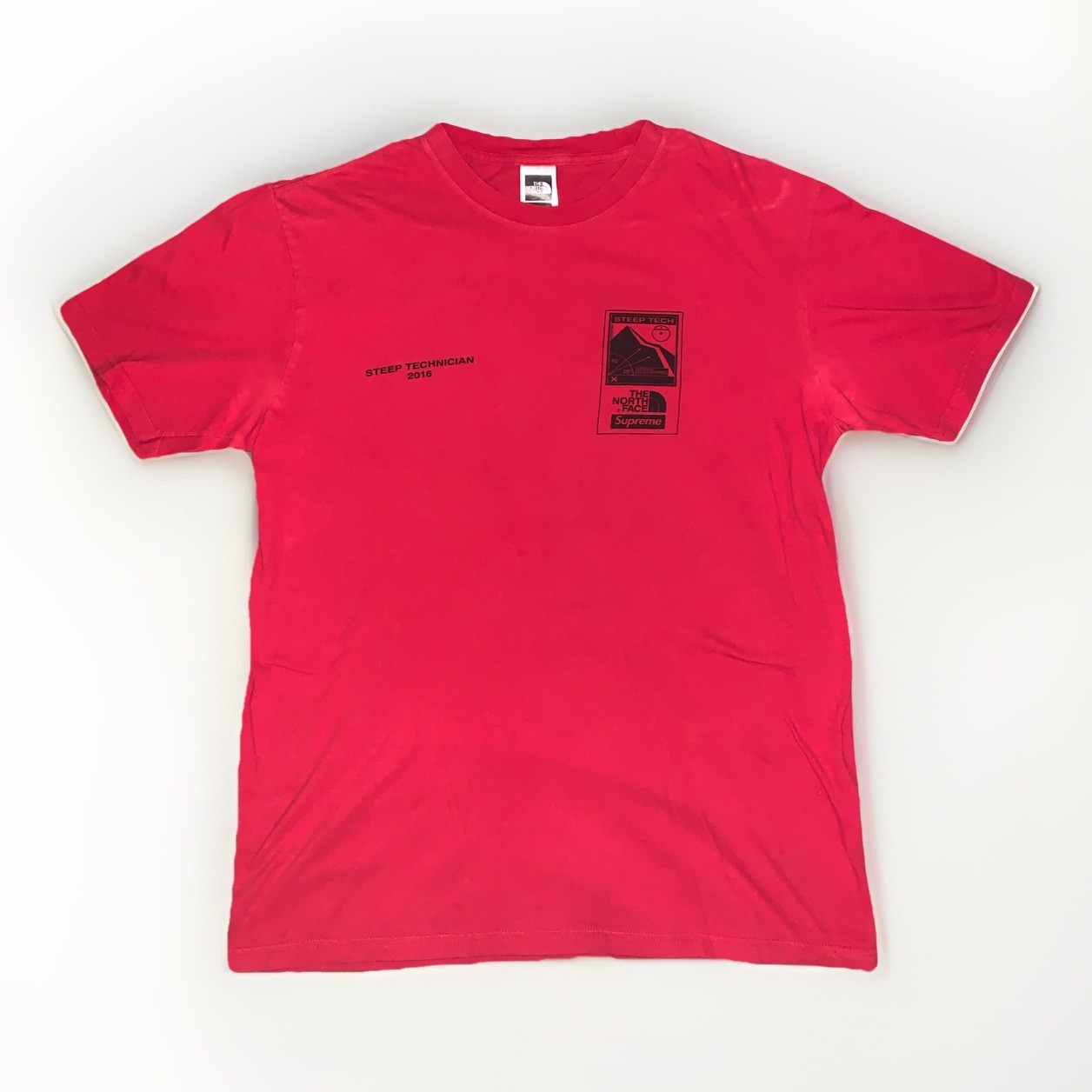 Supreme X The North Face Steep Tech Red T-Shirt 2016 SS16 Size Small Y2K gallery