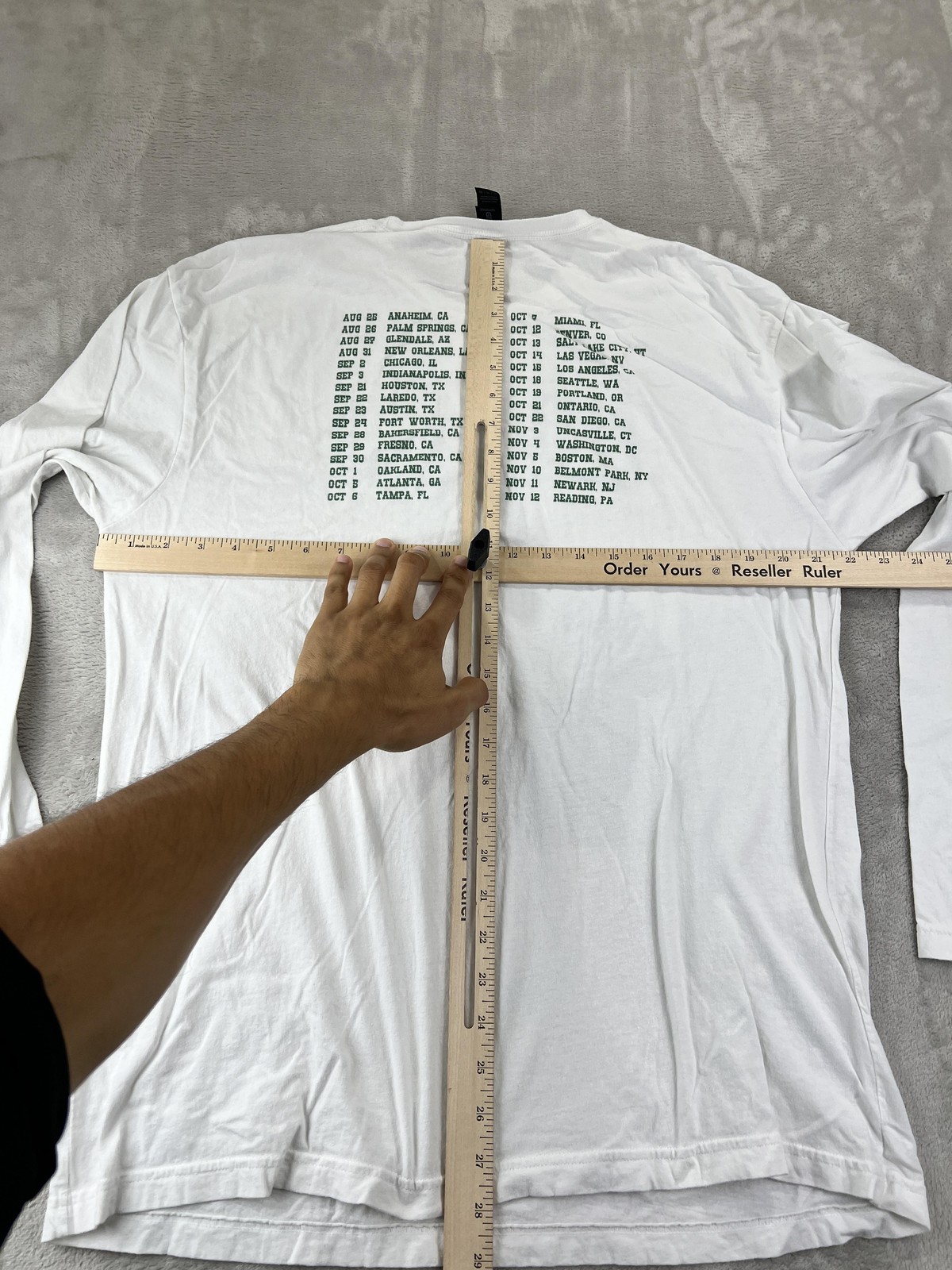 Christian Nodal Forajido 2 Tour Shirt Mens XL White Long Sleeve Concert Banda gallery