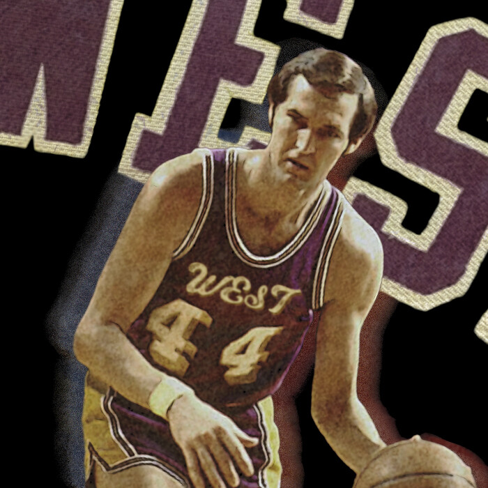 Jerry West Tribute T-Shirt The Logo Basketball Custom Fan Made Art Vintage Tee gallery