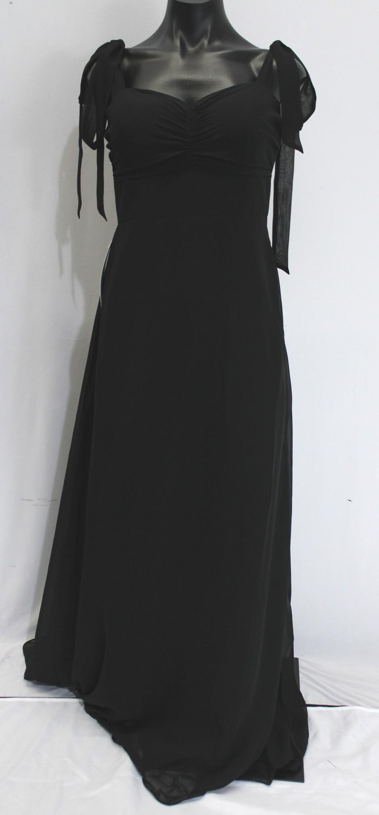 Azazie Women’s Lizet A-Line Sweetheart Neckline Chiffon Dress CL8 Black Size A6